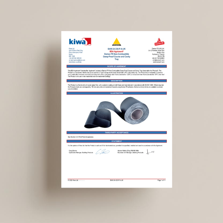 Non-Combustible DPC & Cavity Tray