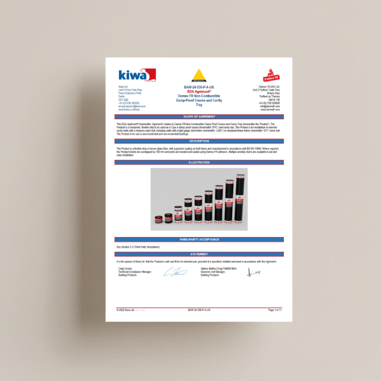 Non-Combustible DPC & Cavity Tray Non-Combustible DPC & Cavity Tray